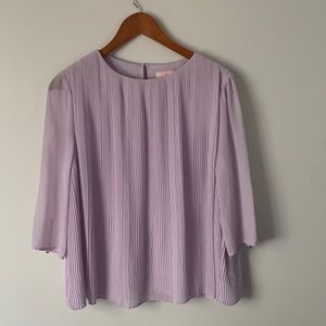 Lilac Ted Baker London Pleated Blouse